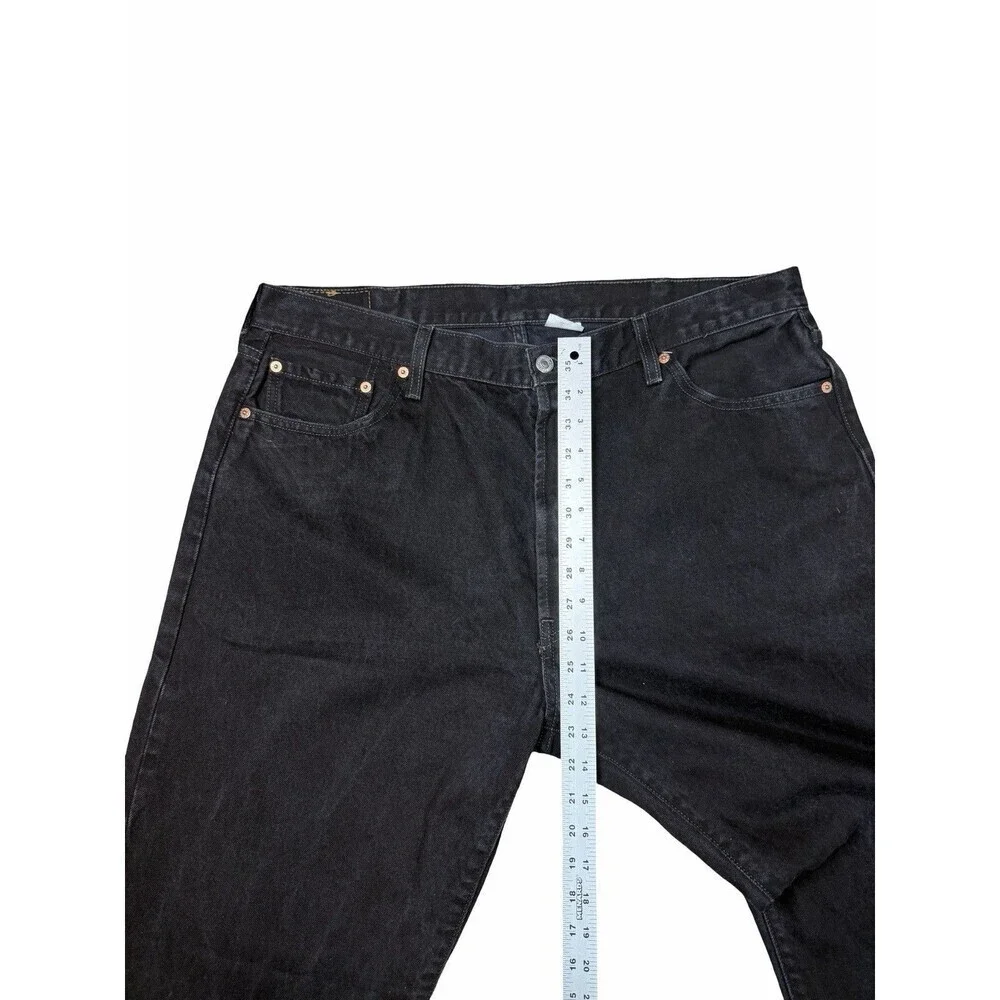 Levis 501 Jeans Men * 40x32 Black Button Fly Straight Leg Dark Wash Levi’s Quali